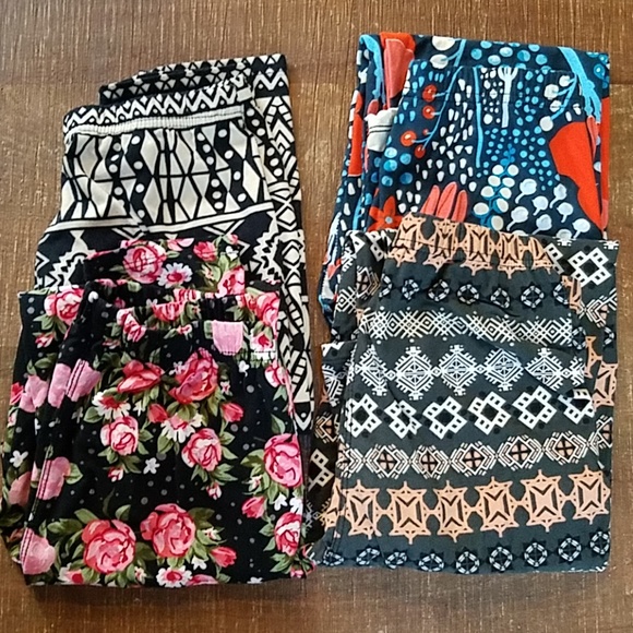 Agnes & Dora Pants - Agnes & Dora Lot of 4 Pair of Leggings S/M